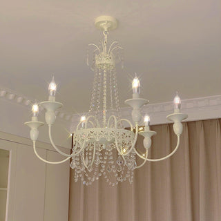 Lustra Lustre Franges en Cristal