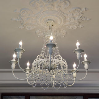 Lustra Lustre Franges en Cristal