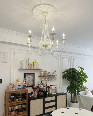 Lustra Lustre Franges en Cristal