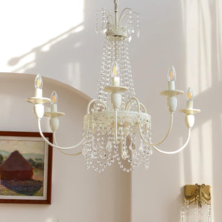 Lustra Lustre Franges en Cristal