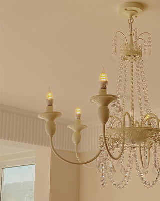 Lustra Lustre Franges en Cristal