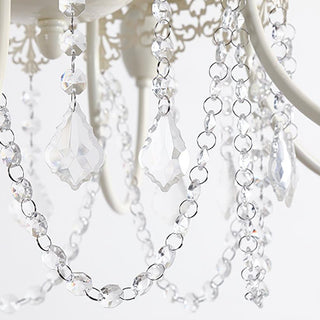 Lustra Lustre Franges en Cristal