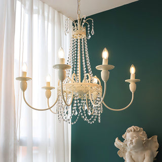 Lustra Lustre Franges en Cristal