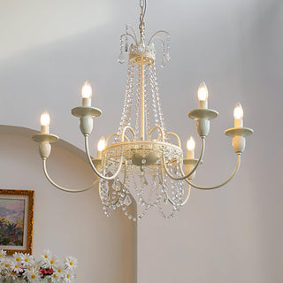 Lustra Lustre Franges en Cristal
