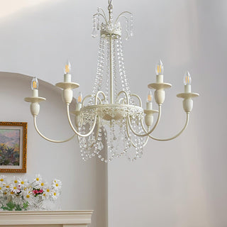 Lustra Lustre Franges en Cristal