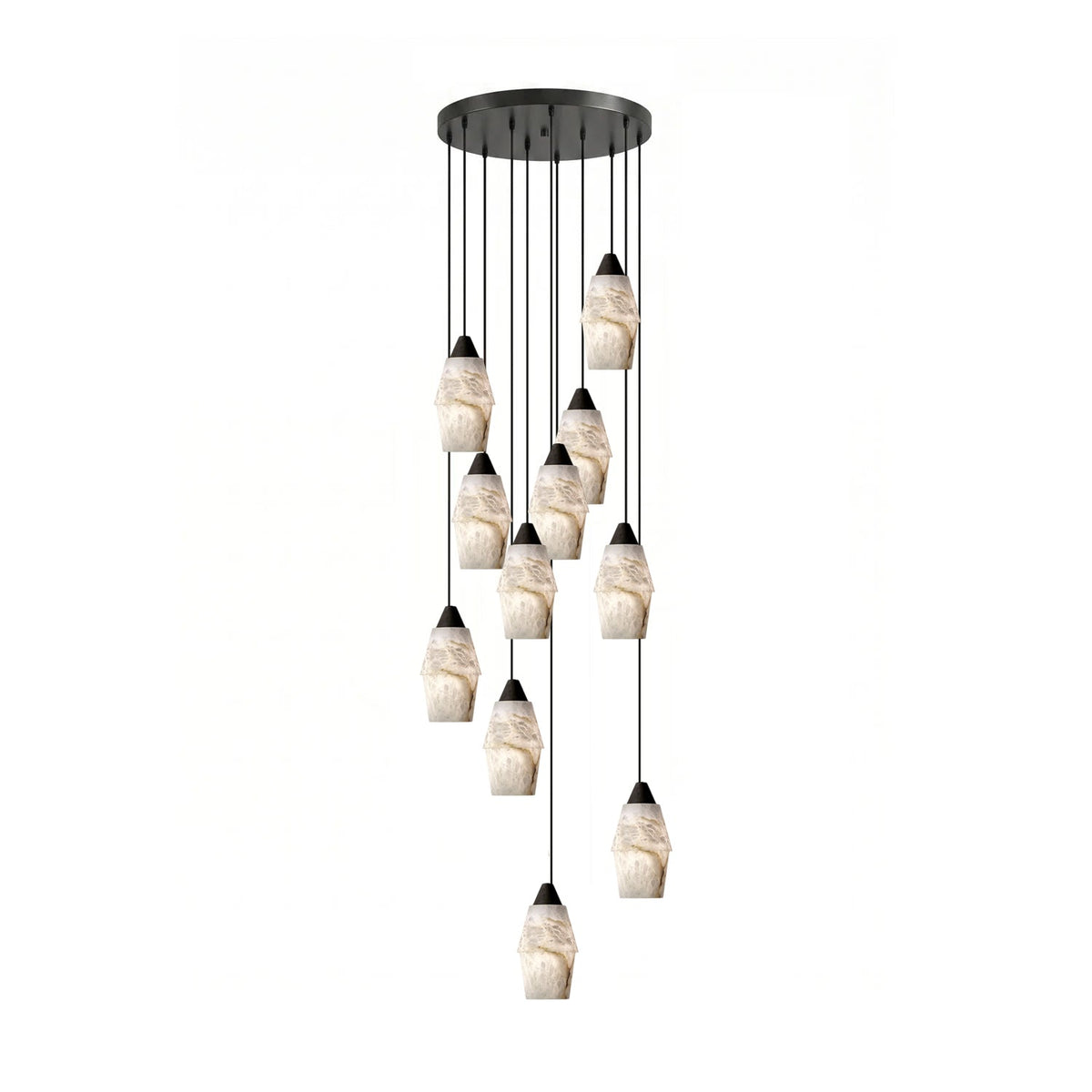 Pavilion Alabaster Cluster Chandelier-Neutral Decor