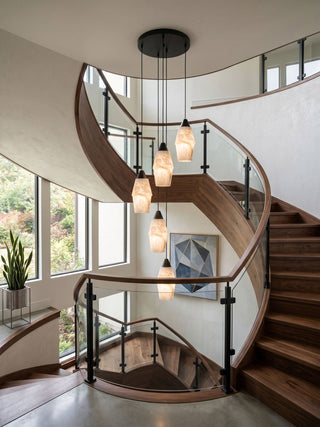 Pavilion Alabaster Cluster Chandelier-Neutral Decor