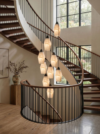 Pavilion Alabaster Cluster Chandelier-Neutral Decor