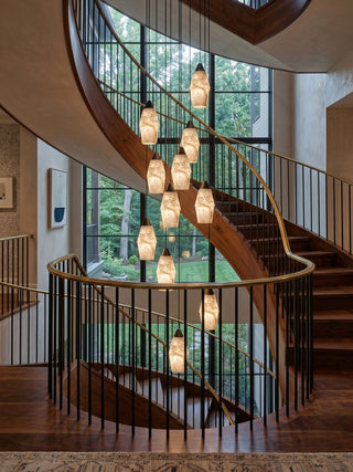 Pavilion Alabaster Cluster Chandelier-Neutral Decor