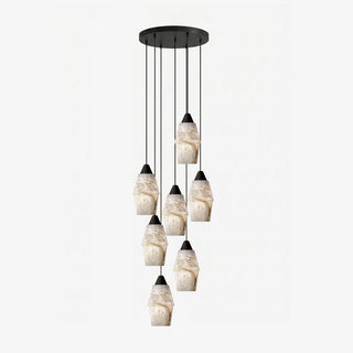 Pavilion Alabaster Cluster Chandelier-Neutral Decor