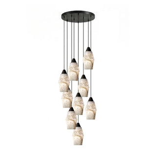 Pavilion Alabaster Cluster Chandelier-Neutral Decor