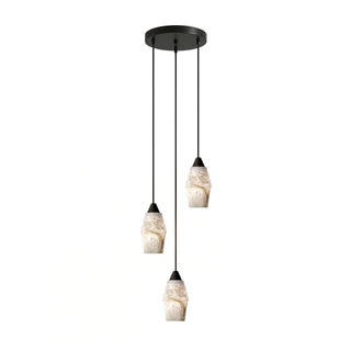 Pavilion Alabaster Cluster Chandelier-Neutral Decor