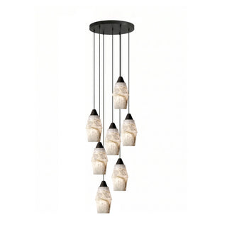 Pavilion Alabaster Cluster Chandelier-Neutral Decor