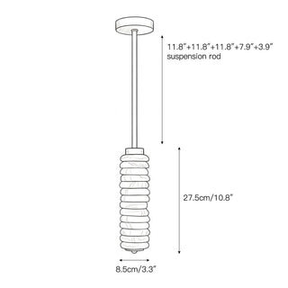 Eirisiella Suspension en Albâtre