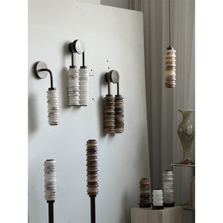 Eiroiella Lampadaire en Albâtre