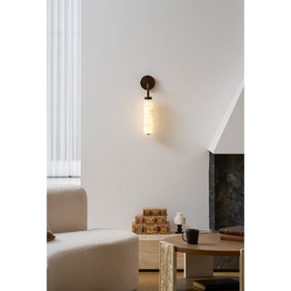 Helix Alabaster Wall Lamp-Neutral Decor