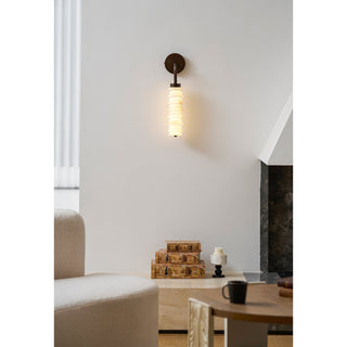 Helix Alabaster Wall Lamp-Neutral Decor