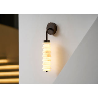 Helix Alabaster Wall Lamp-Neutral Decor