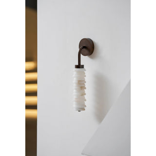 Helix Alabaster Wall Lamp-Neutral Decor