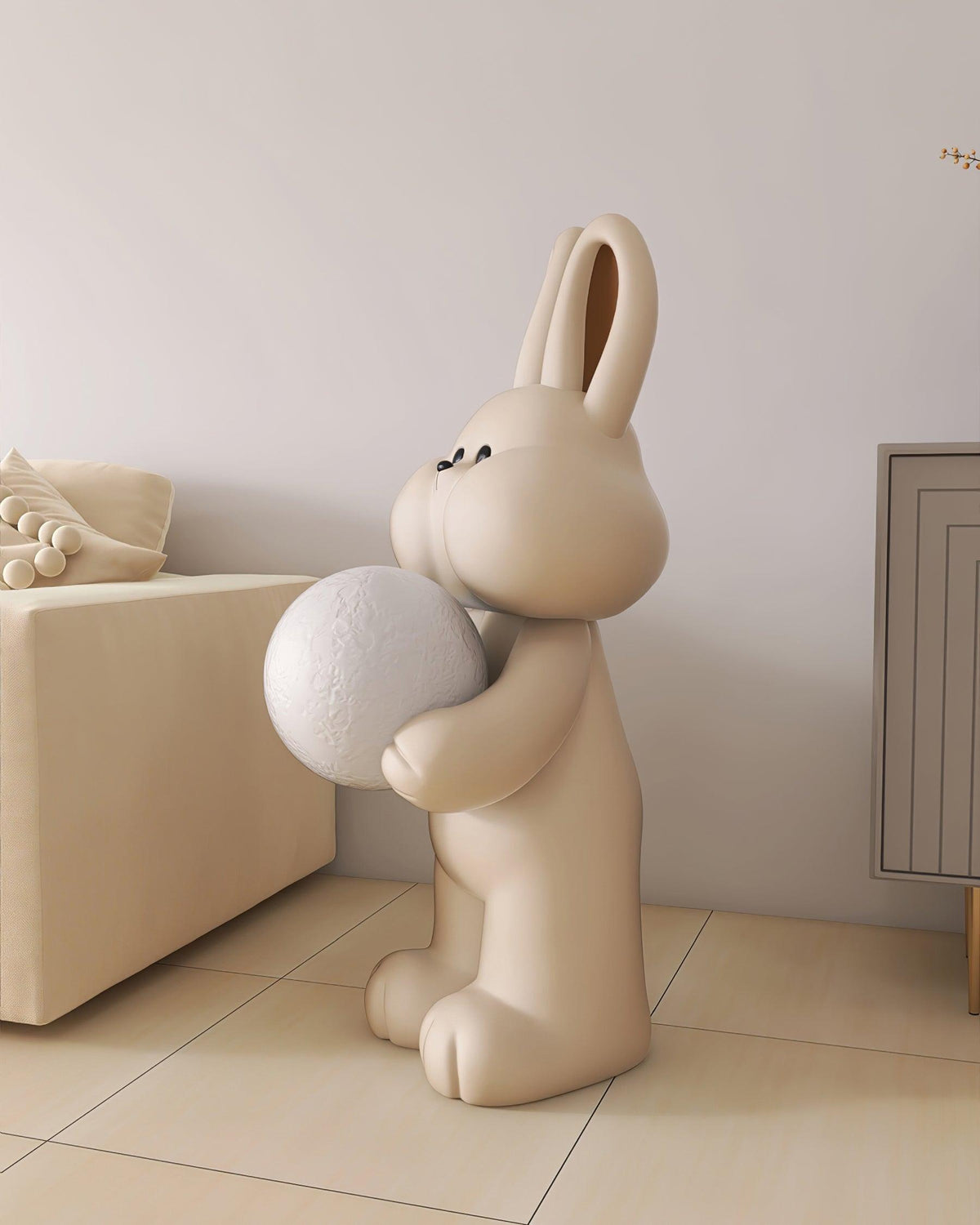 Peach Lampadaire Lapin