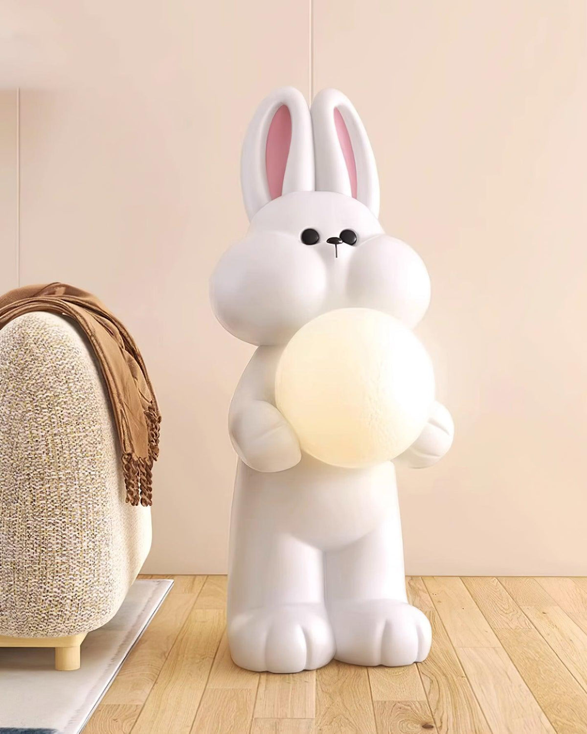 Peach Lampadaire Lapin