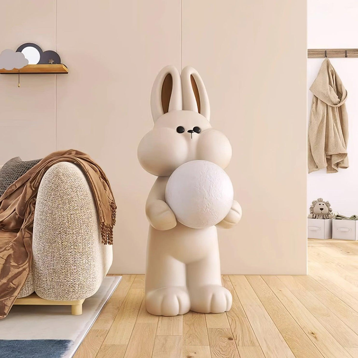 Peach Lampadaire Lapin