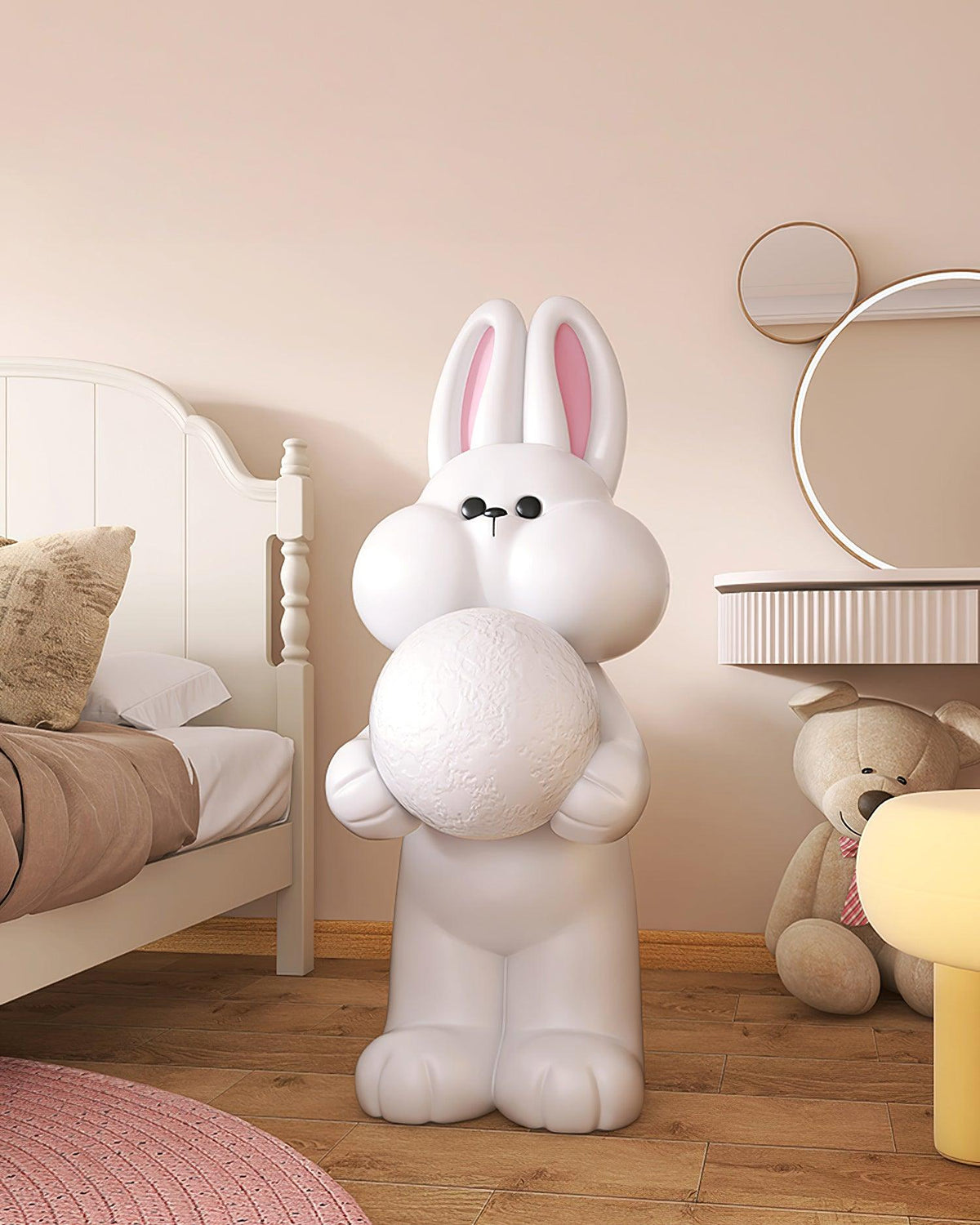 Peach Lampadaire Lapin