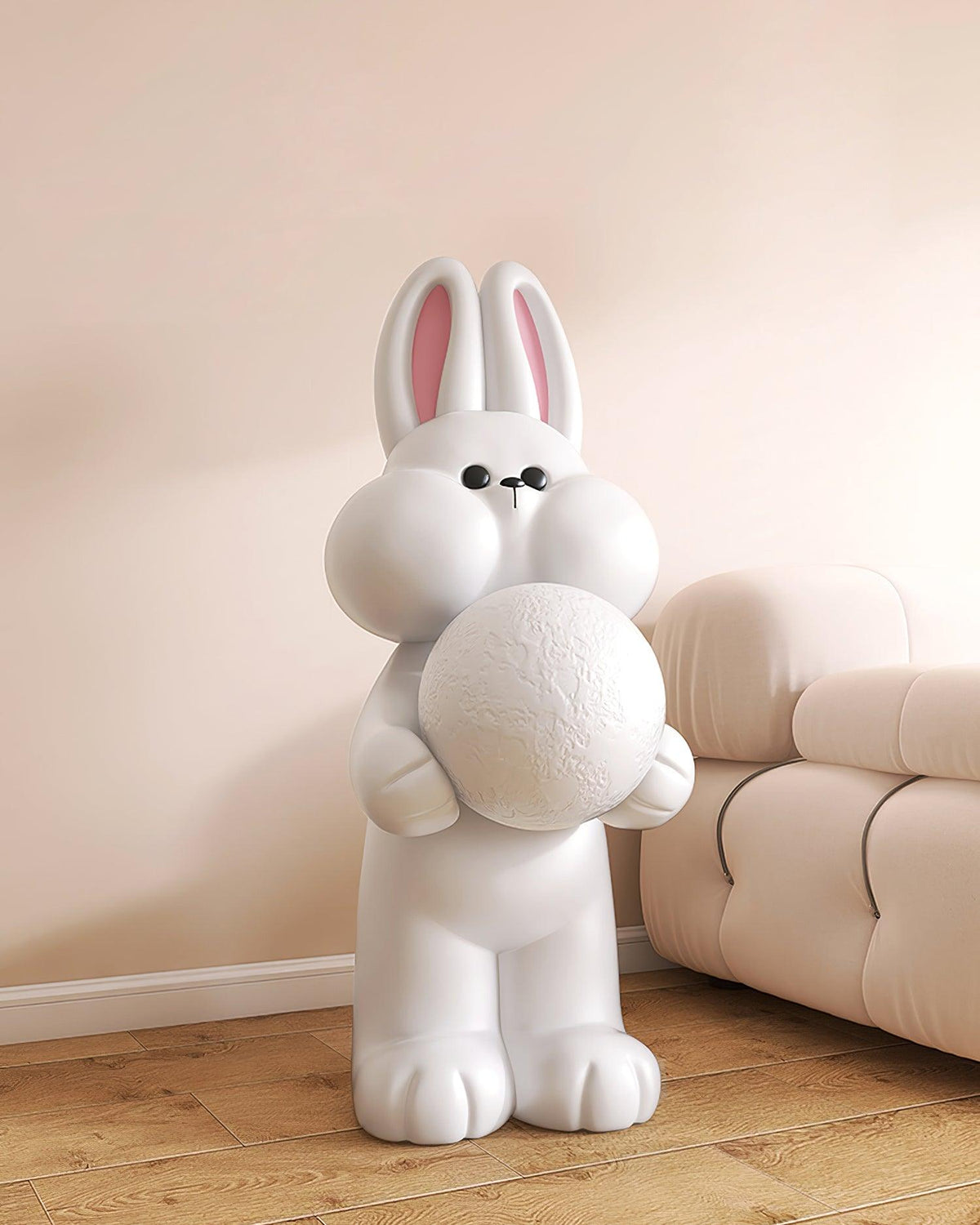 Peach Lampadaire Lapin