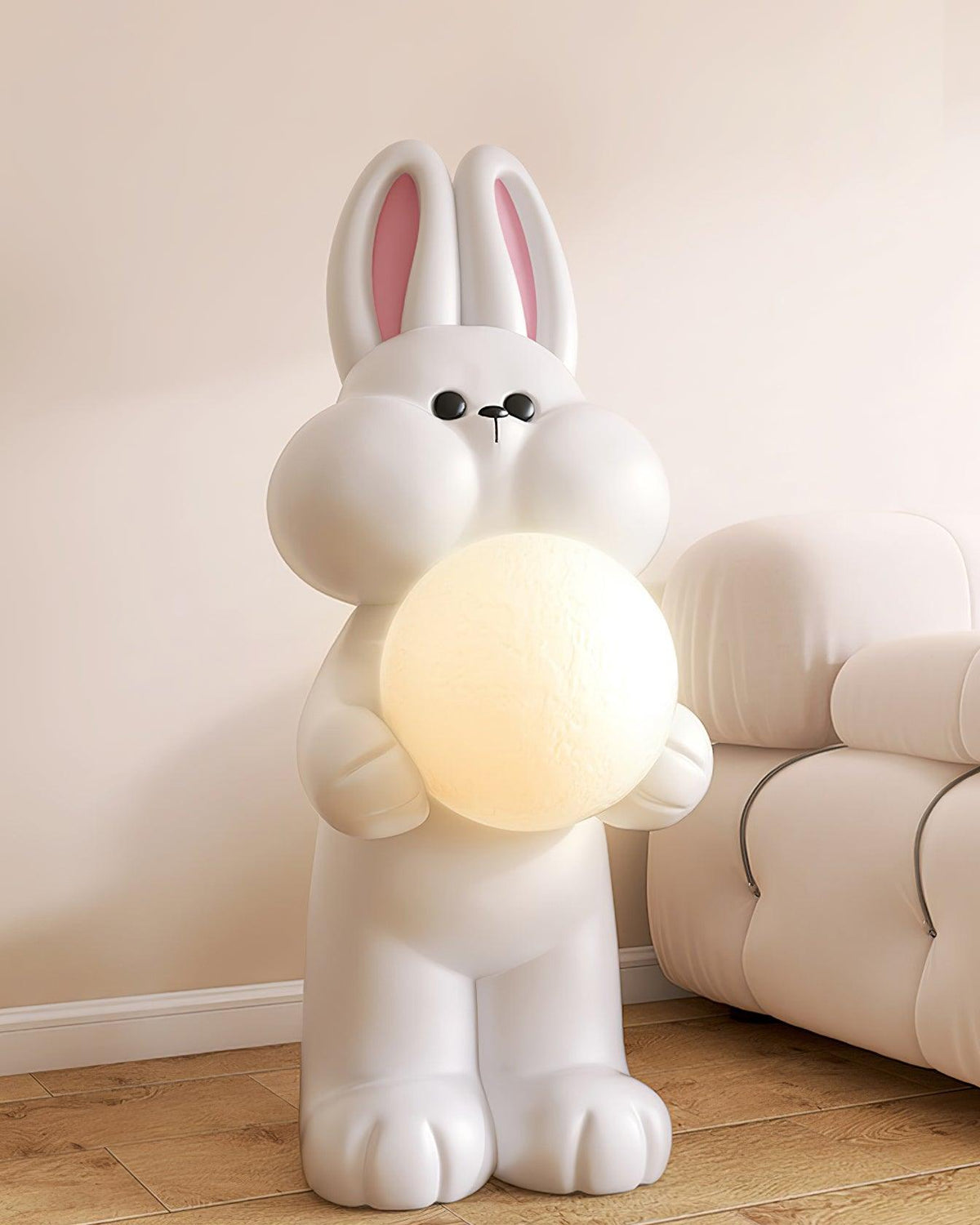 Peach Lampadaire Lapin