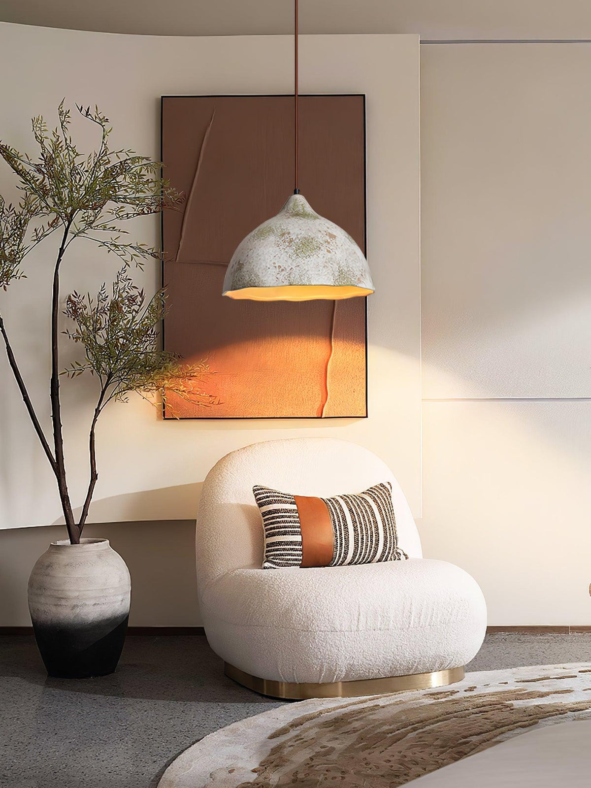 Moss Minimaliste Bois Suspension Lumière