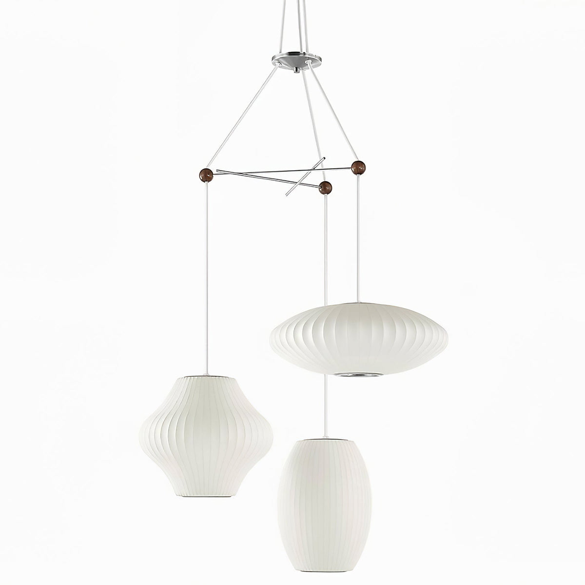Lunar Suspension Moderne en Soie
