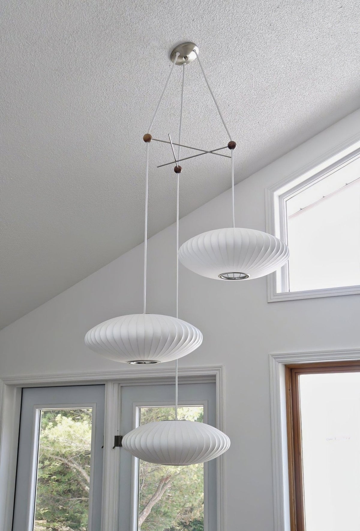 Lunar Suspension Moderne en Soie