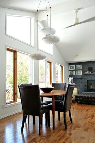 Lunar Suspension Moderne en Soie