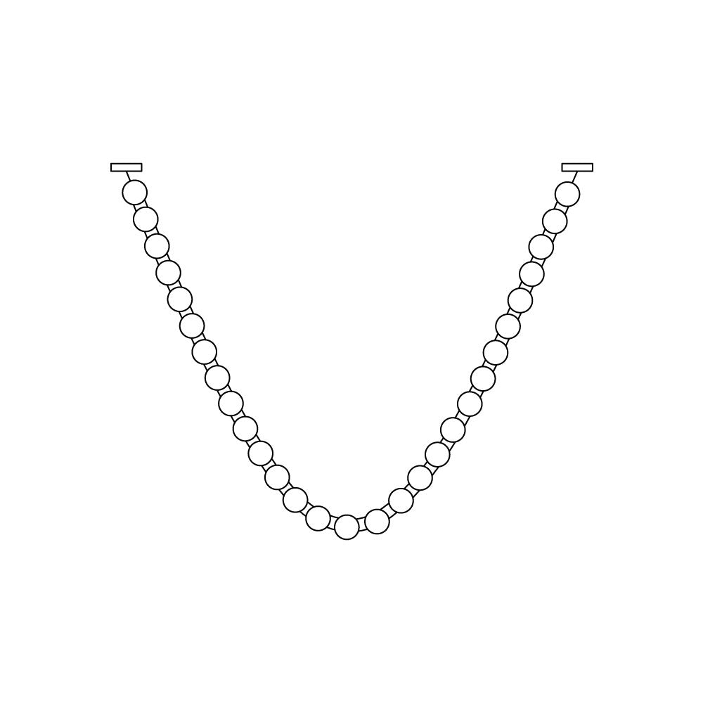 Icarara Lustre Verre Collier De Perles Moderne