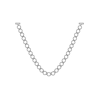 Icarara Lustre Verre Collier De Perles Moderne