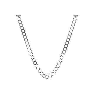 Icarara Lustre Verre Collier De Perles Moderne