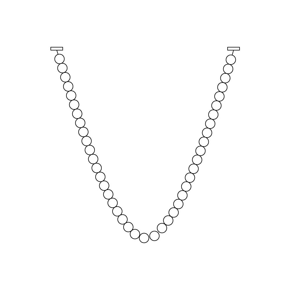 Icarara Lustre Verre Collier De Perles Moderne