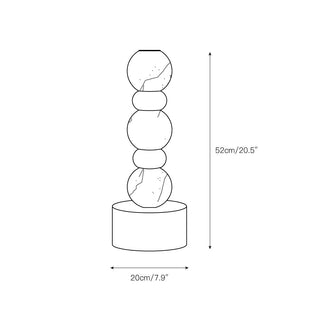 Altnal Lampe à poser en laiton
