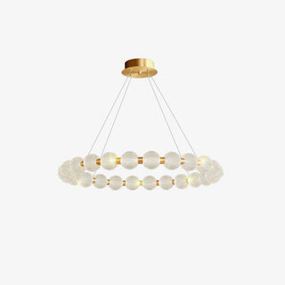 Lustra Lustre Élégant Anneau en Perle Dorée