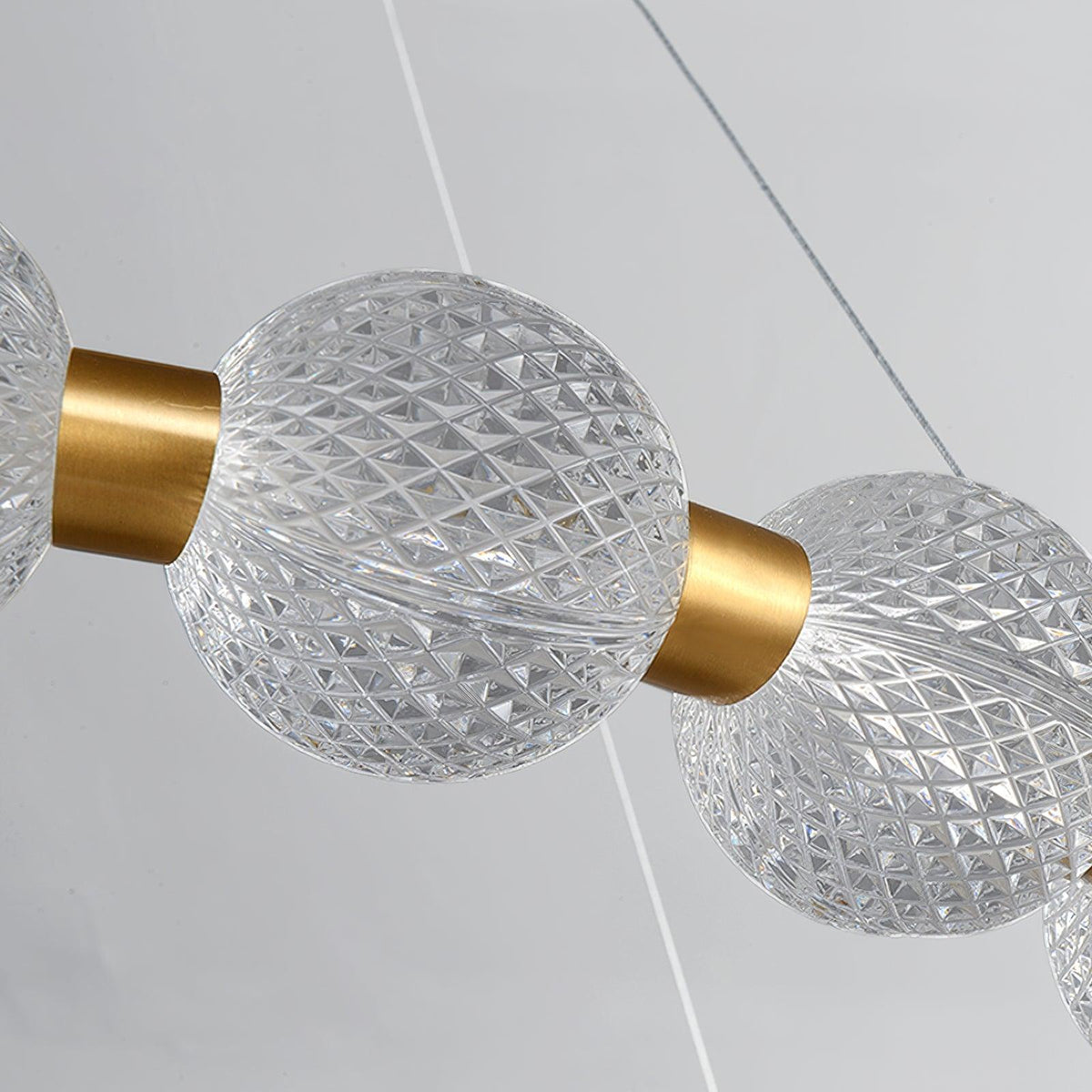 Quineline Lustre Élégant Anneau en Perle Dorée