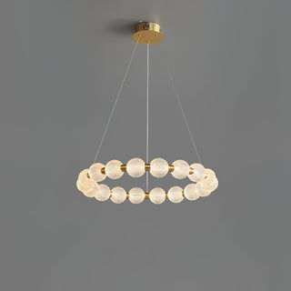 Lustra Lustre Élégant Anneau en Perle Dorée
