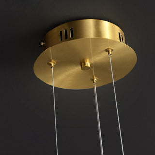 Lustra Lustre Élégant Anneau en Perle Dorée