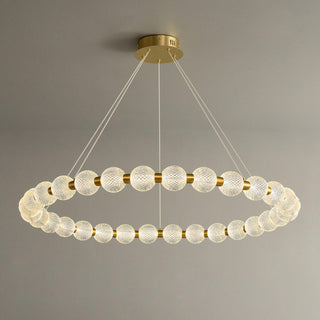 Lustra Lustre Élégant Anneau en Perle Dorée