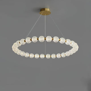 Lustra Lustre Élégant Anneau en Perle Dorée