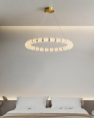 Lustra Lustre Élégant Anneau en Perle Dorée