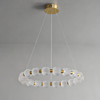 Lustra Lustre Élégant Anneau en Perle Dorée