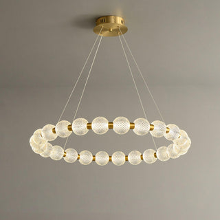 Lustra Lustre Élégant Anneau en Perle Dorée