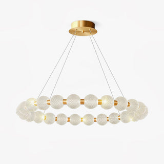 Lustra Lustre Élégant Anneau en Perle Dorée