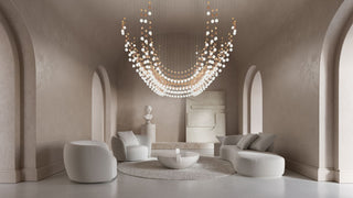 Pearl Curtain Customize Chandelier-Neutral Decor