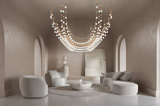 Pearl Curtain Customize Chandelier-Neutral Decor